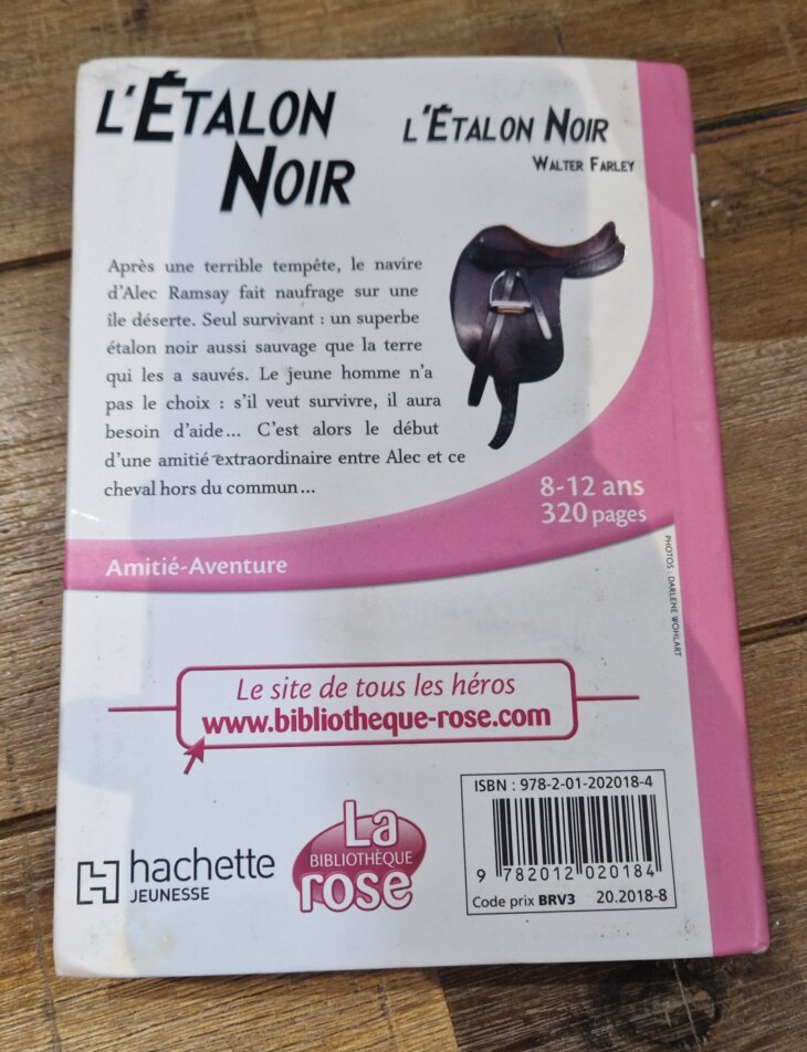 Livre "L'Etalon noir - n°1" Bibliothèque rose - neuf - Image 2