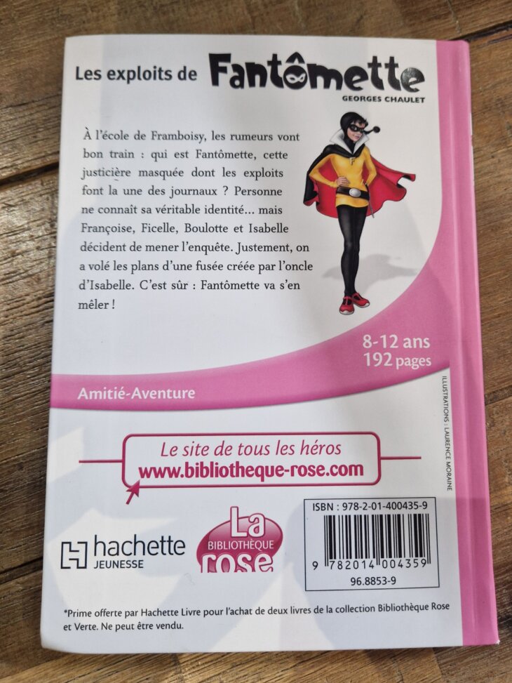 Livre "Les exploits de Fantômette" Bibliothèque rose - neuf - Image 2