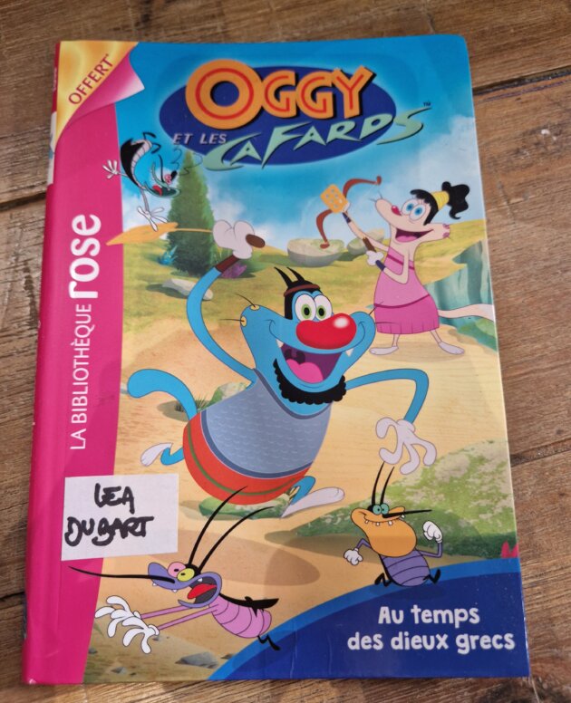Livre "Oggy et les cafards : Au temps des dieux grecs" Bibliothèque rose - neuf