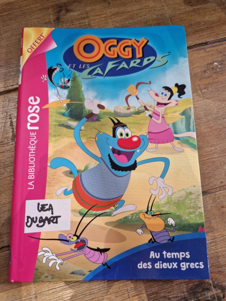 Livre "Oggy et les cafards : Au temps des dieux grecs" Bibliothèque rose - neuf