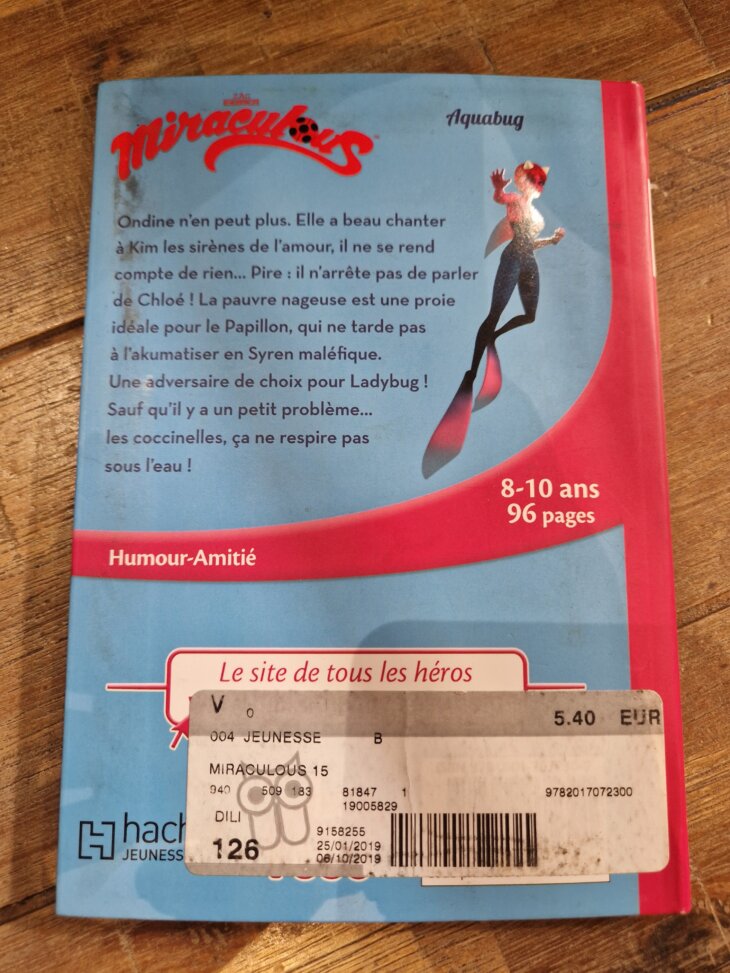 Livre "Miraculous 15 : Aquabug" Bibliothèque rose - neuf - Image 2