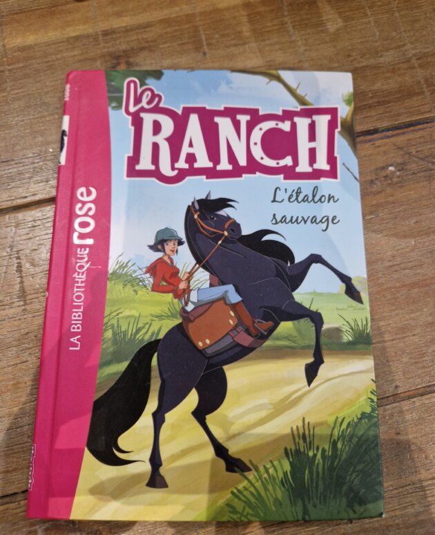Livre "Le Ranch 1 : L'étalon sauvage" Bibliothèque rose - neuf