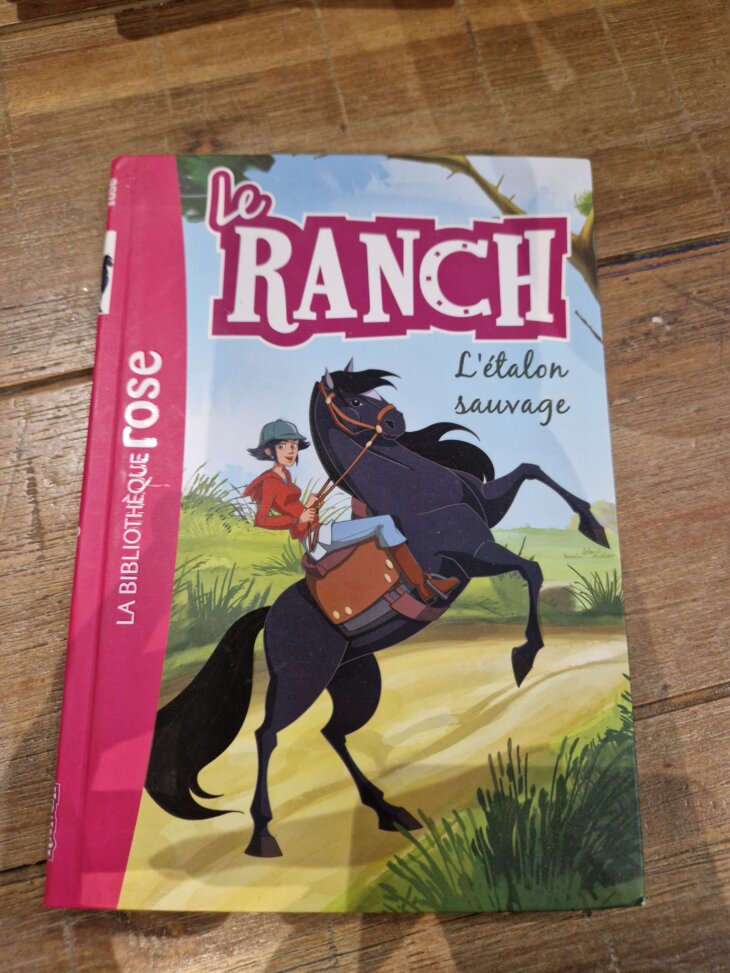 Livre "Le Ranch 1 : L'étalon sauvage" Bibliothèque rose - neuf