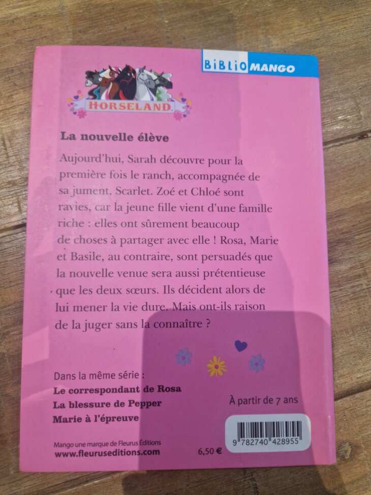 Livre "Horseland - La nouvelle élève " - neuf - Image 2