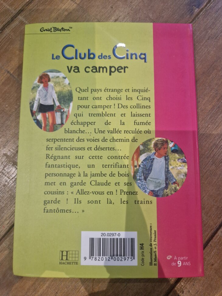 Livre "Le Club des Cinq va camper n°832" Bibliothèque rose - neuf - Image 2