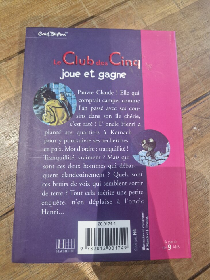 Livre "Le Club des Cinq joue et gagne n°831" Bibliothèque rose - neuf - Image 2