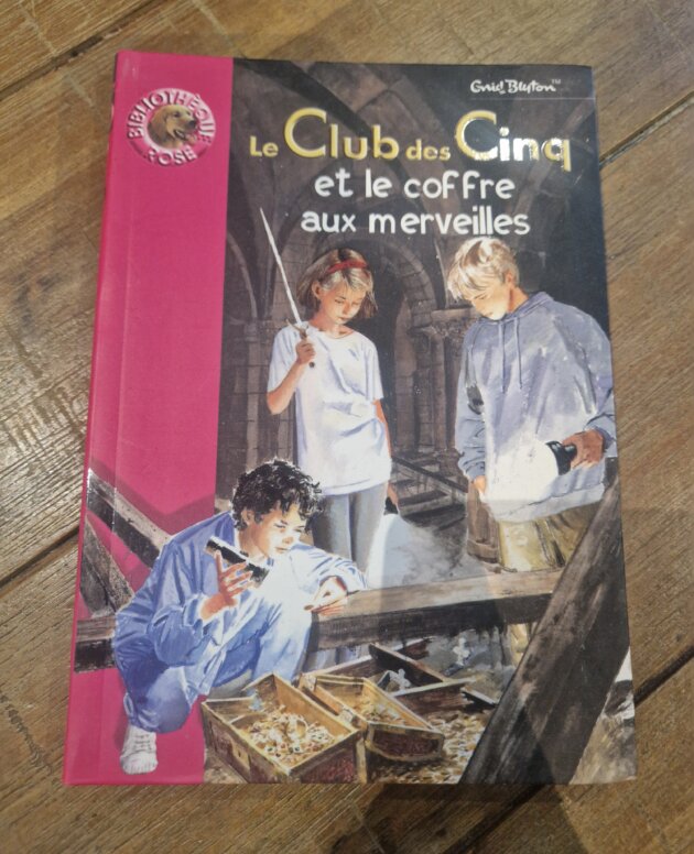 Livre "Le Club des Cinq et le coffre aux merveilles n°829" Bibliothèque rose - neuf