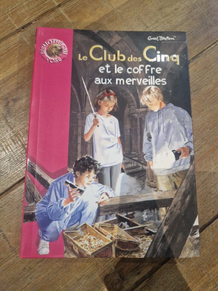 Livre "Le Club des Cinq et le coffre aux merveilles n°829" Bibliothèque rose - neuf