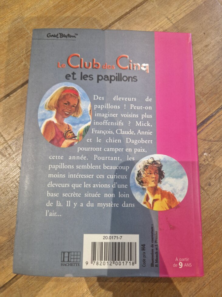 Livre "Le Club des Cinq et les papillons n°826" Bibliothèque rose - neuf - Image 2