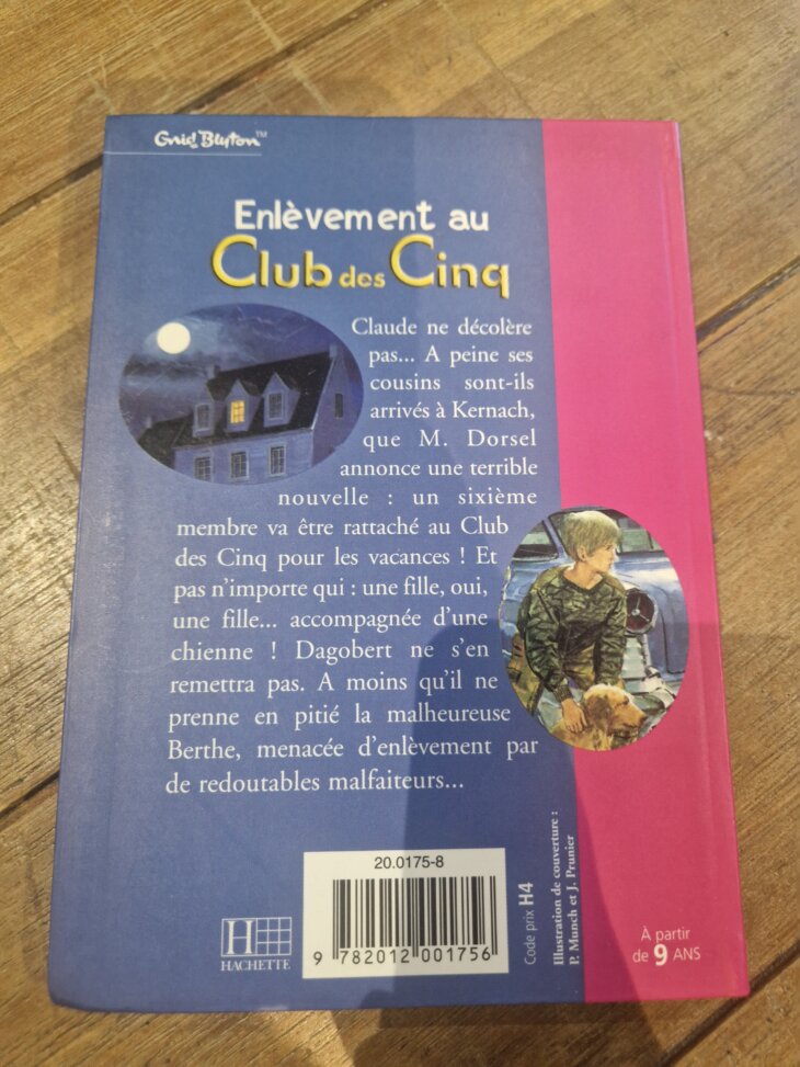 Livre "Enlèvement au Club des Cinq n°821" Bibliothèque rose - neuf - Image 2