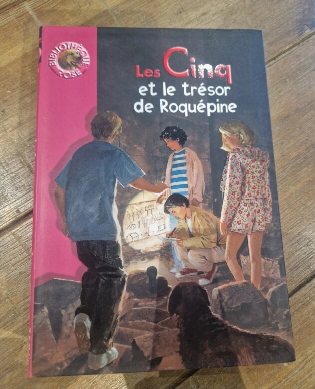 Livre "Les Cinq et le trésor de Roquépine n°844" Bibliothèque rose - neuf