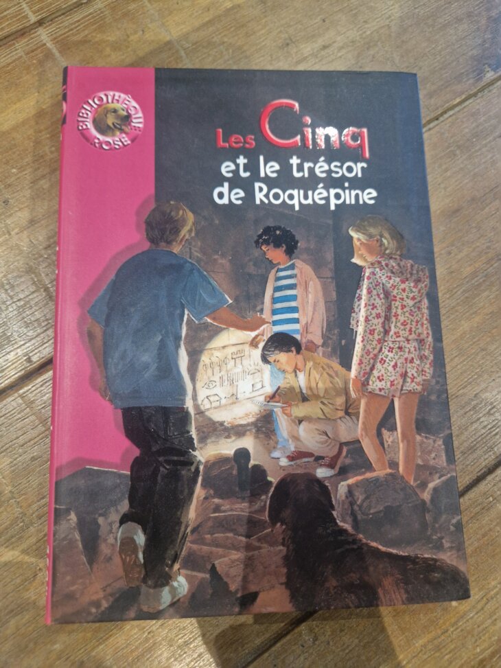 Livre "Les Cinq et le trésor de Roquépine n°844" Bibliothèque rose - neuf