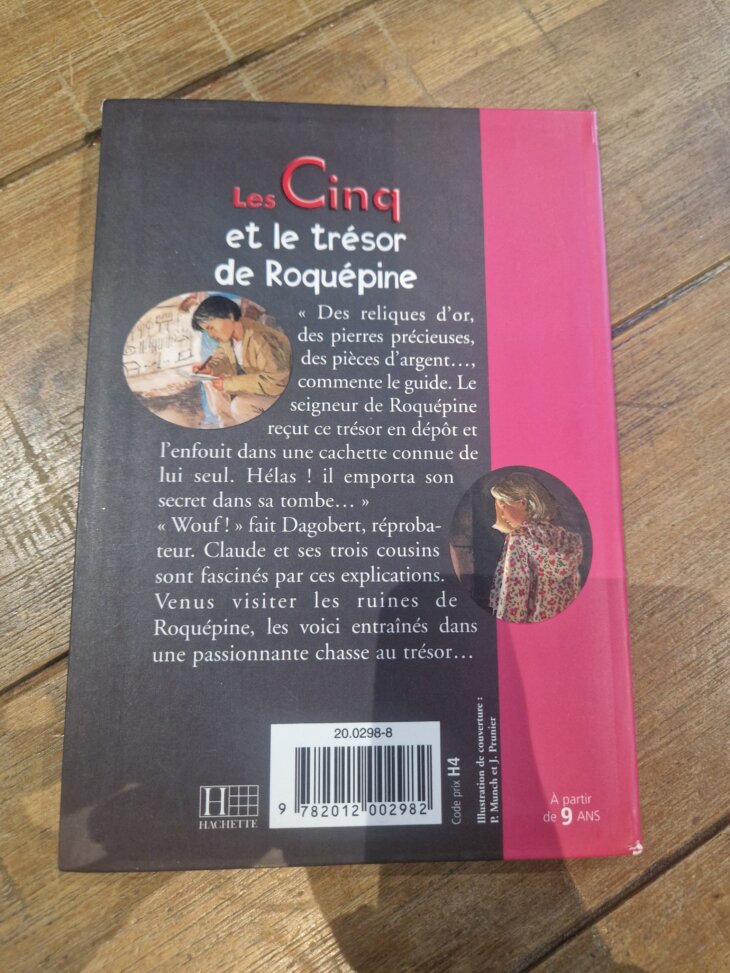 Livre "Les Cinq et le trésor de Roquépine n°844" Bibliothèque rose - neuf - Image 2