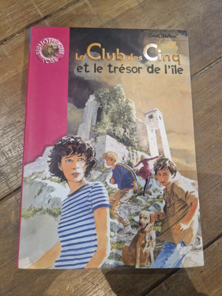Livre "Le Club des Cinq et le trésor de l'île n°839" Bibliothèque rose - neuf