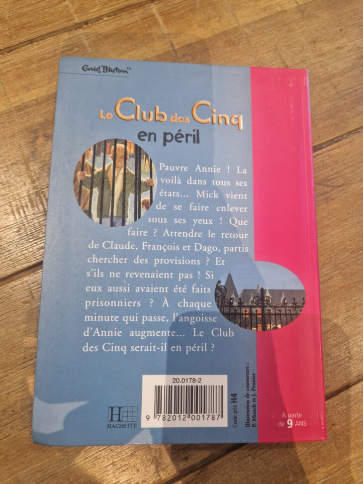 Livre "Le Club des Cinq en péril n°838" Bibliothèque rose - neuf - Image 2