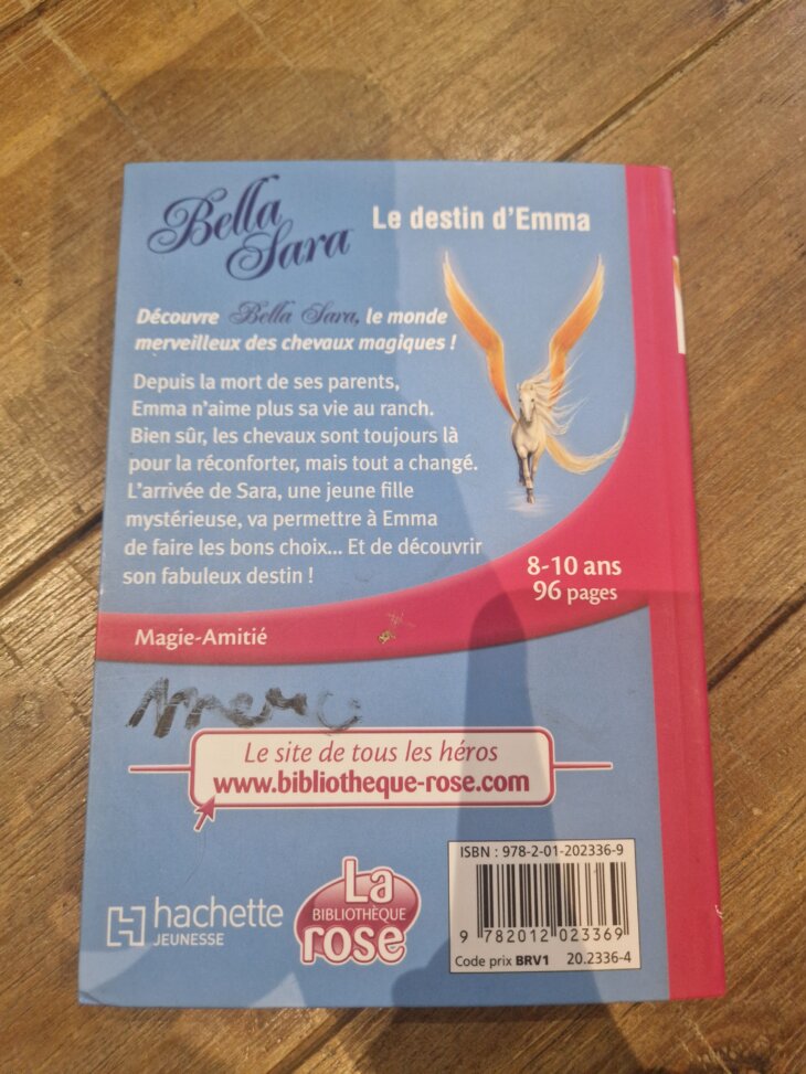 Livre "Bella Sara - Le destin d'Emma n°1" Bibliothèque rose - neuf - Image 2