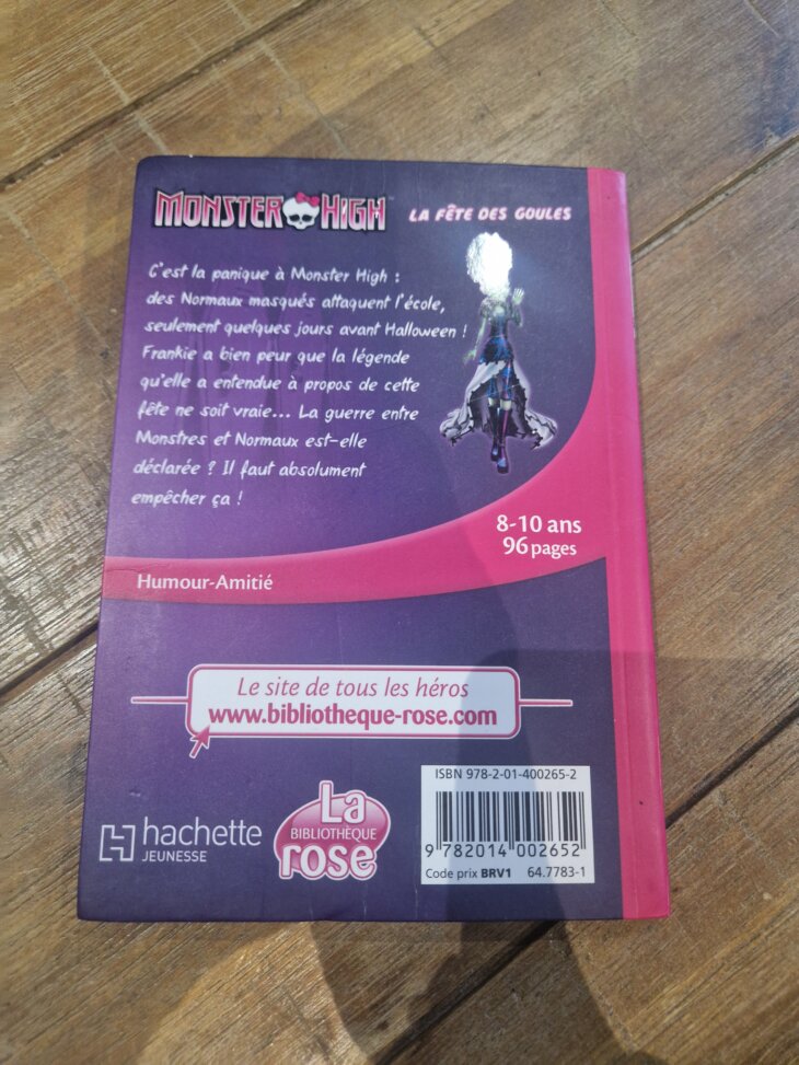 Livre "Monster High - La fête des goules n°1" Bibliothèque rose - neuf - Image 2