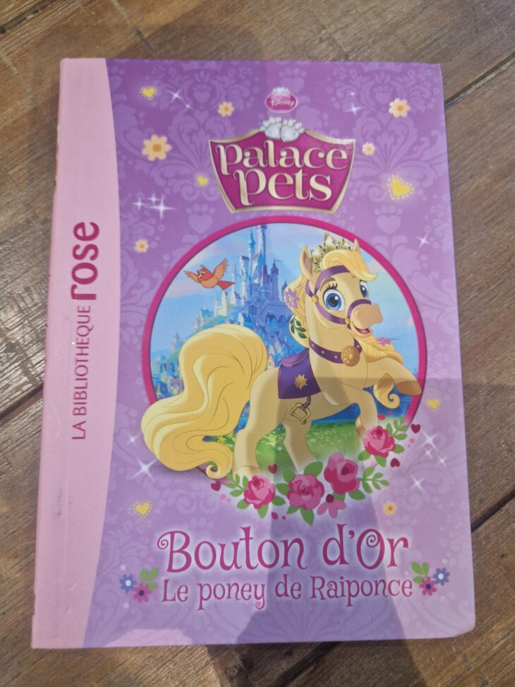 Livre "Palace Pets - Bouton d'or, le poney de Raiponce n°2" Bibliothèque rose - neuf