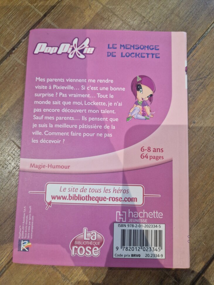 Livre "Pop Pixie - Le mensonge de Lockette - n°4" Bibliothèque rose - neuf - Image 2