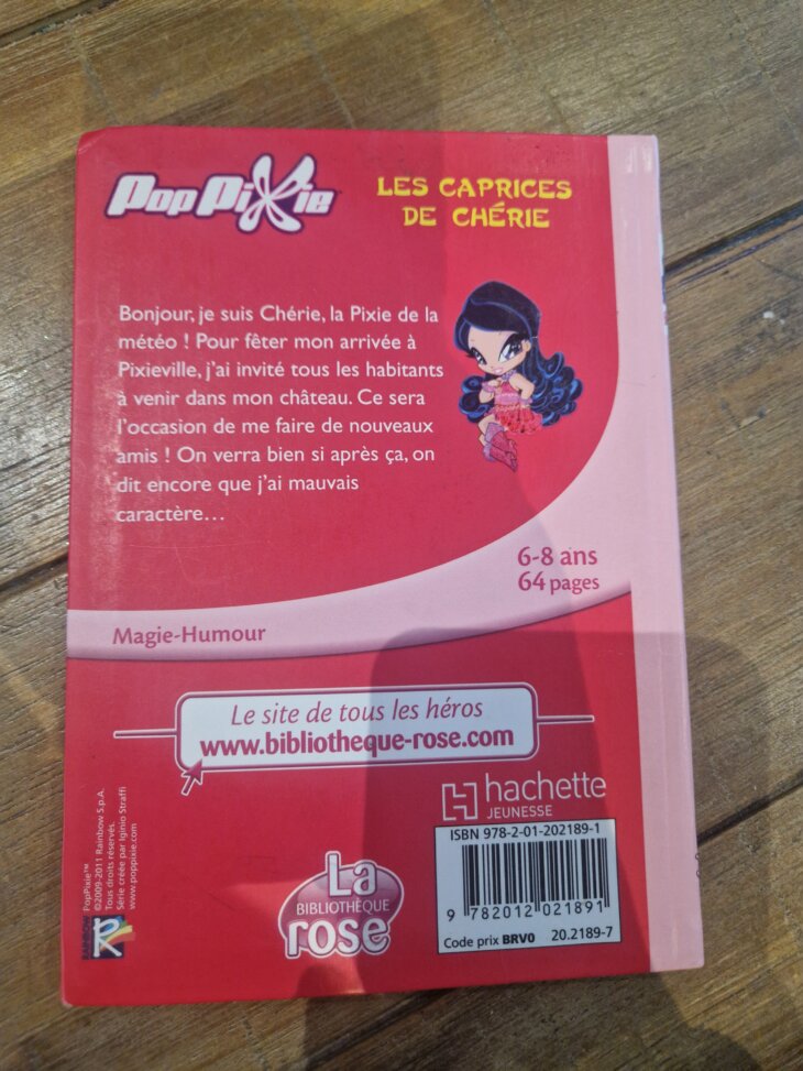 Livre "Pop Pixie - Les caprices de Chérie - n°3" Bibliothèque rose - neuf - Image 2