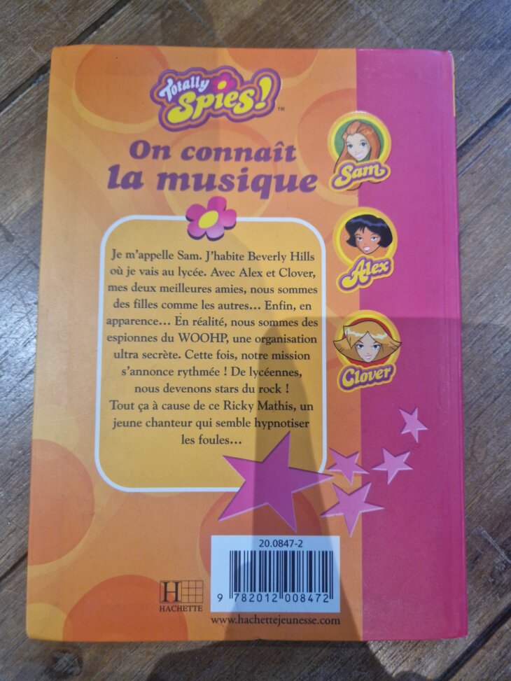 Livre "Totally Spies - On connaît la musique n°1456" Bibliothèque rose - neuf - Image 2