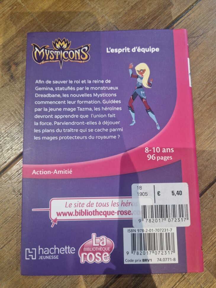 Livre "Mysticons - L'esprit d'équipe n°2" Bibliothèque rose - neuf - Image 2
