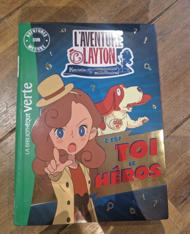 Livre La Bibliothèque verte "L'aventure Layton - C'est toi le héros" - neuf