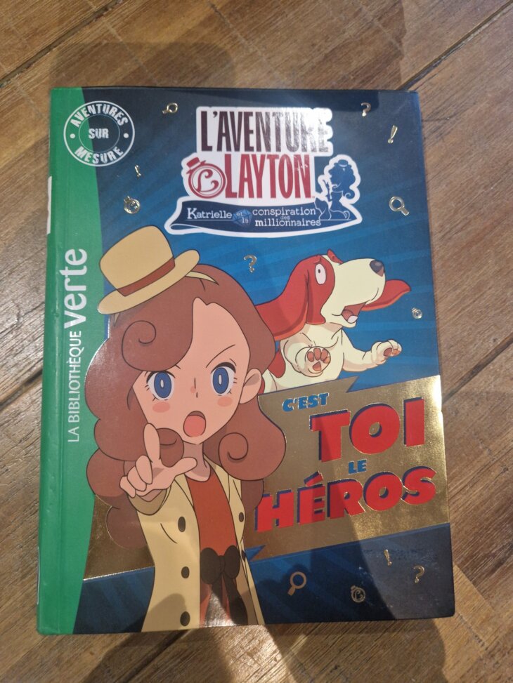 Livre La Bibliothèque verte "L'aventure Layton - C'est toi le héros" - neuf