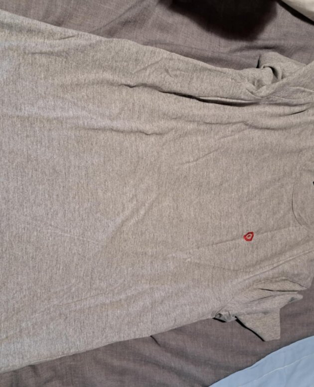 T'Shirt Jack & Jones gris logo rouge