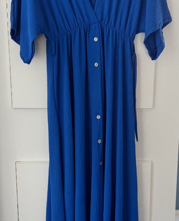 Robe longue bleu
