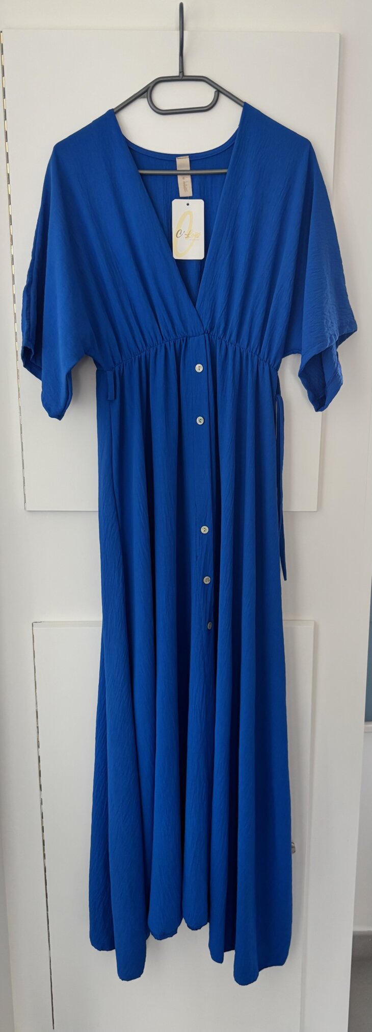 Robe longue bleu