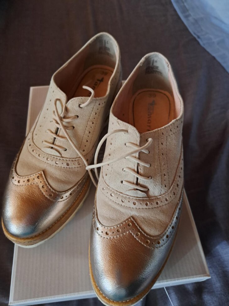 Derby rosé doré Tamaris 39 femme