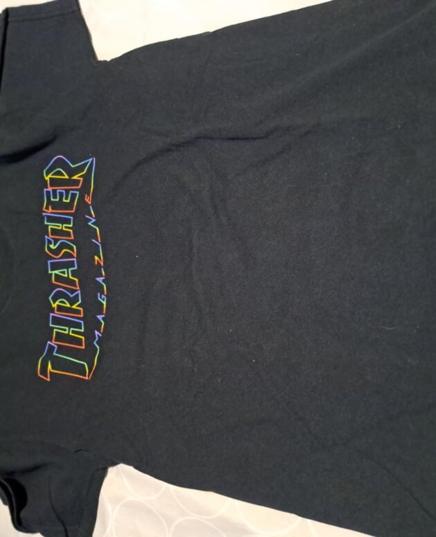 T'Shirt Thrasher marine fluo M