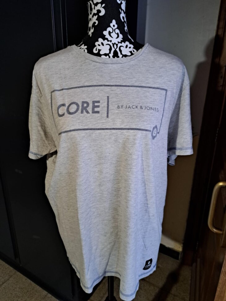 T'Shirt Jack & Jones gris clair homme