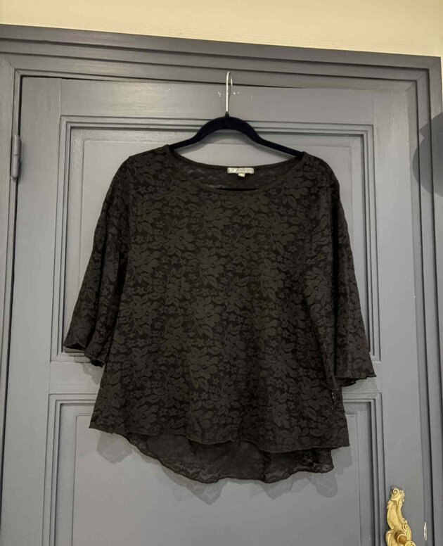 Blouse dentelle noire - Taille XL - Marque TQF