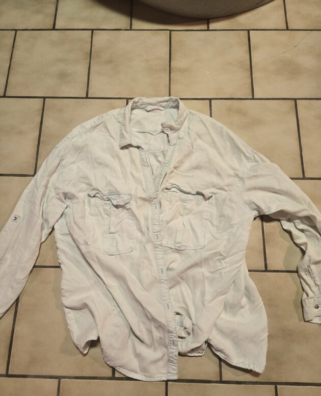 Chemise camaïeu bleu clair T 44