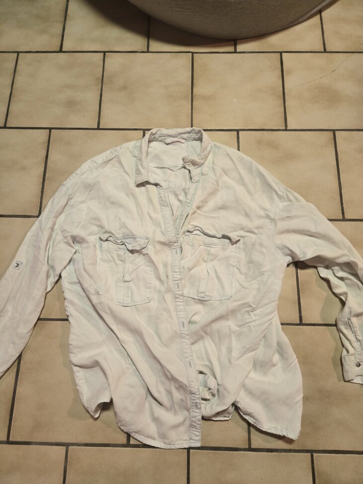 Chemise camaïeu bleu clair T 44