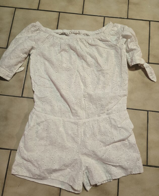 Combi blanche lola liza L fleurie