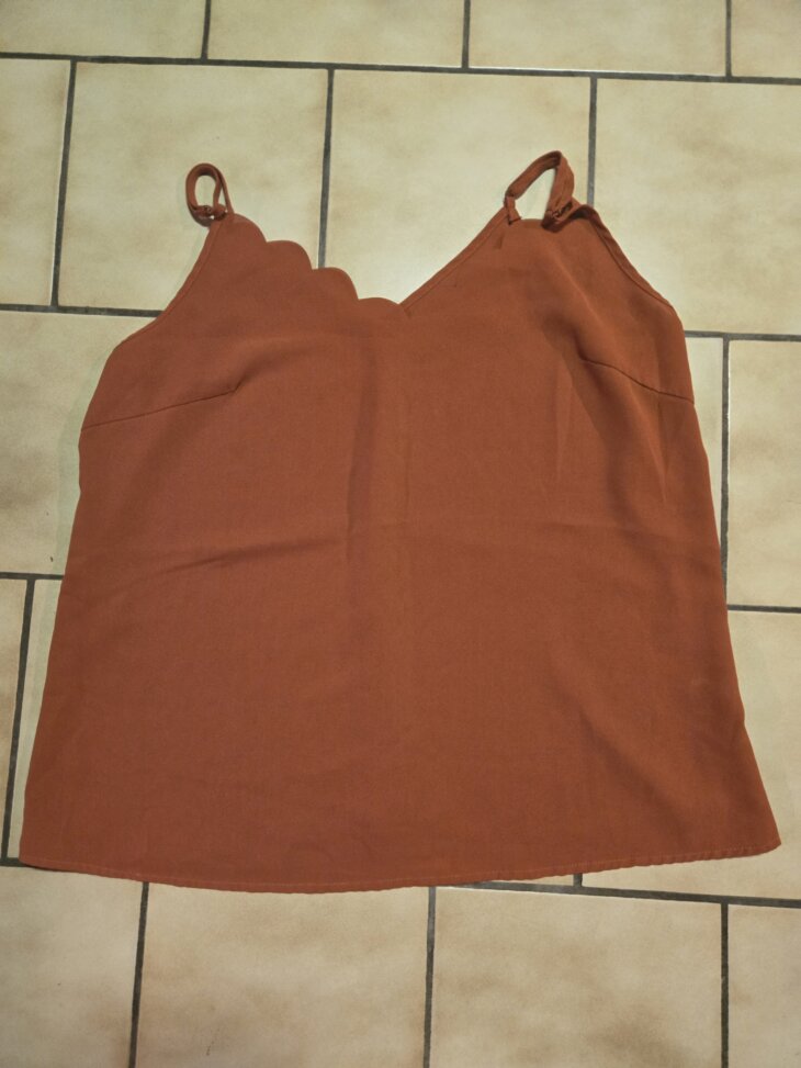 Top orange foncé 44
