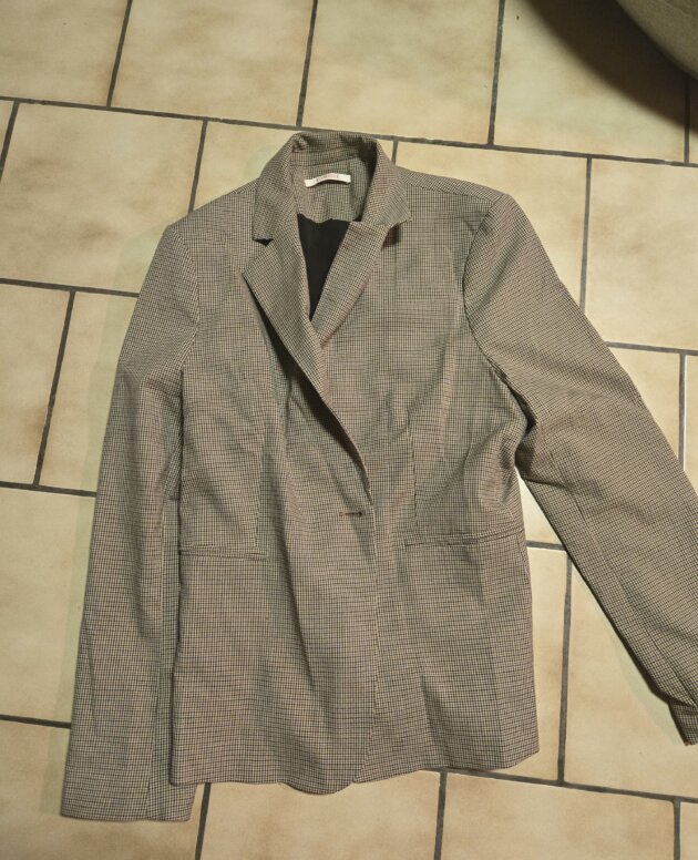 Veste camaïeu à carreaux 44