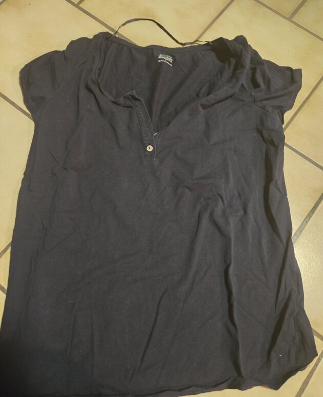 Tshirt allaitement boutons bleu L