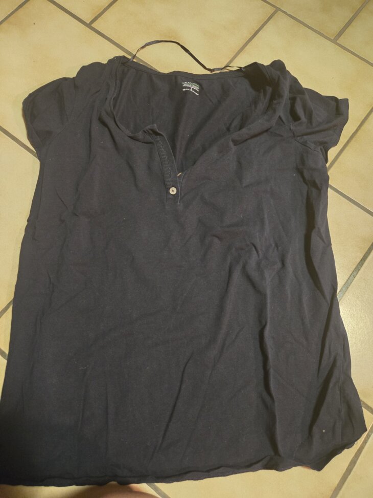 Tshirt allaitement boutons bleu L