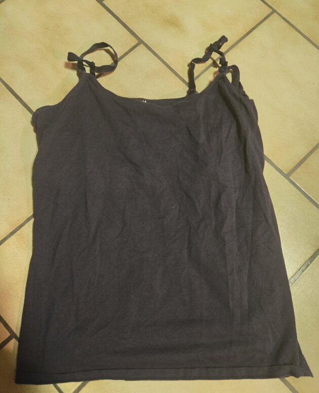 Top allaitement bleu