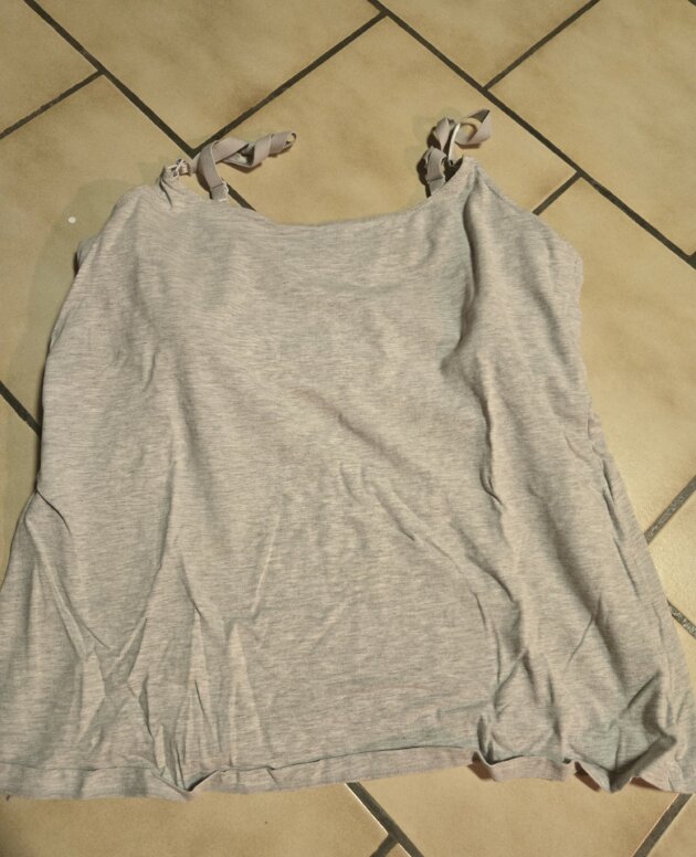 Top allaitement gris