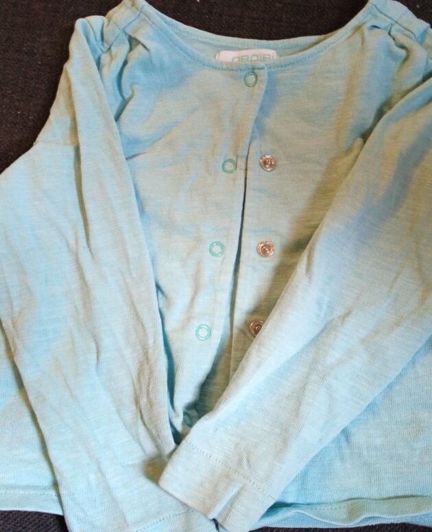 Gilet Okaïdi bleu clair 18mois