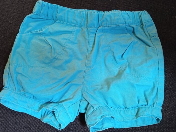 Short bleu clair Z grain de blé - 12 mois