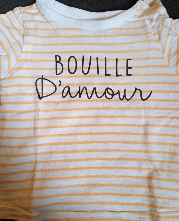 T-shirt ''bouille d'amour'' Tape à l'oeil - 6 mois