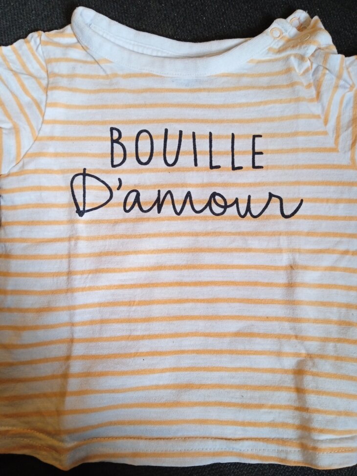 T-shirt ''bouille d'amour'' Tape à l'oeil - 6 mois