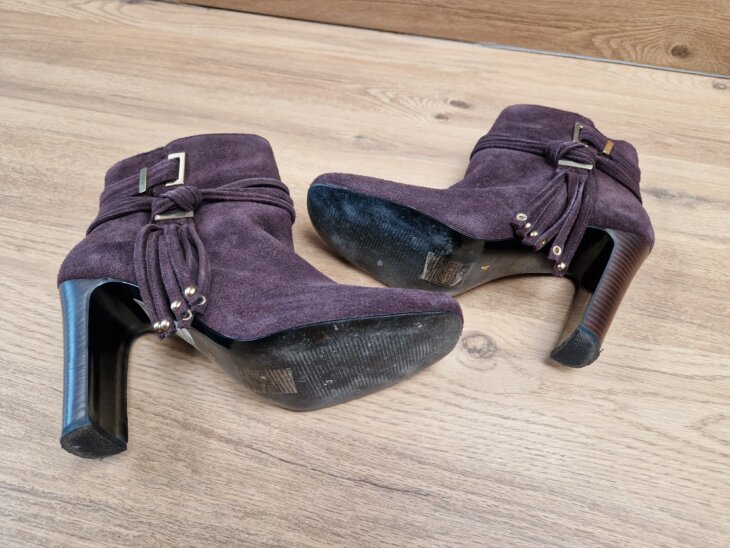 Bottines cuir - pointure 37 - coloris prune - Island River - Image 2