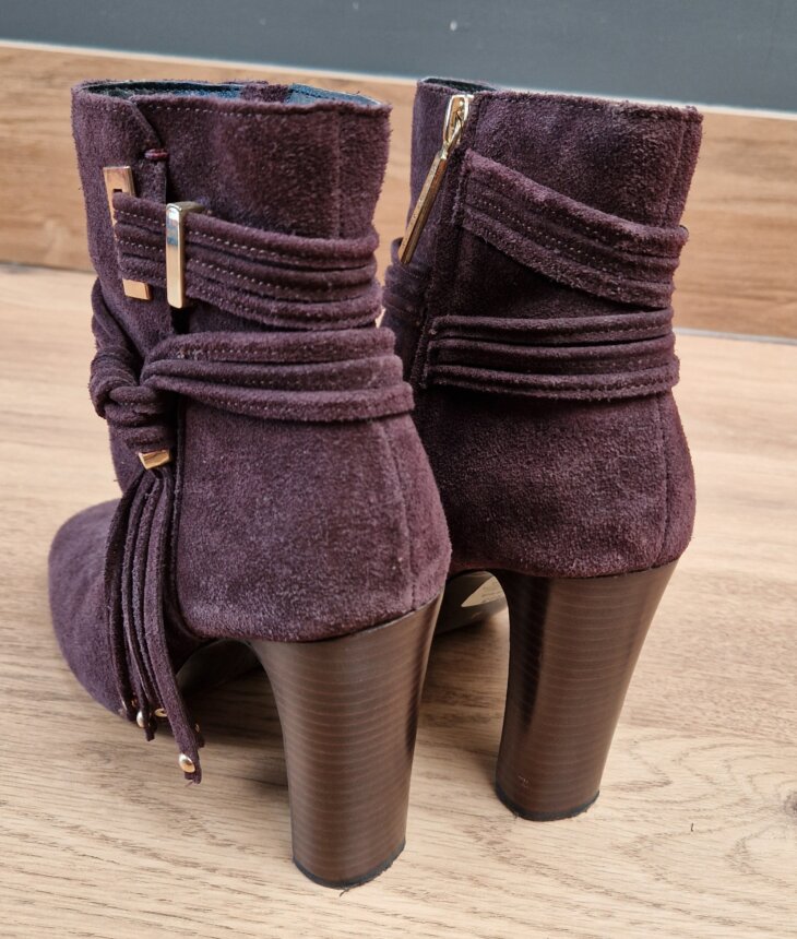 Bottines cuir - pointure 37 - coloris prune - Island River - Image 4